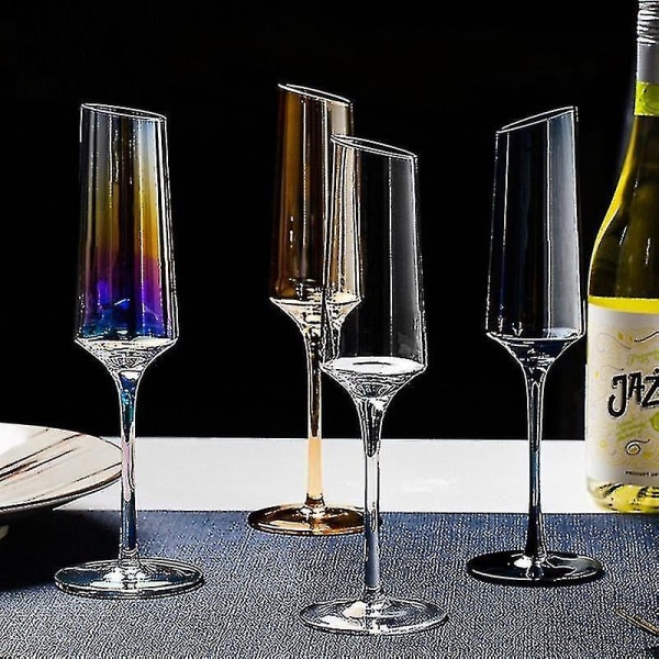 Creative Nordic Rødvin Champagneglas Blyfrit glas 570ml - Amber
