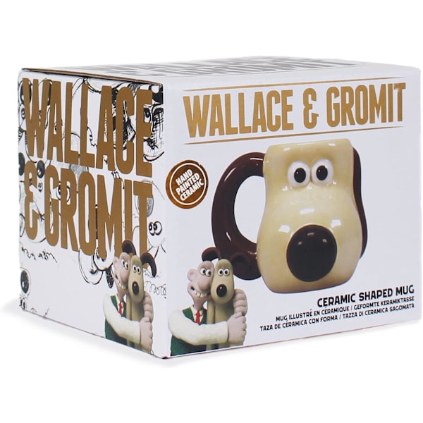 Halvmånebukten Gromit Mugg | Wallace och Gromit Mugg | Nyhetsmugg Stor Mugg | Wallace och Gromit Presenter | Nyhetspresenter för Män