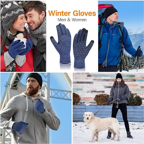 Vinter Touch Screen Snöblomma Håll Varma Handskar