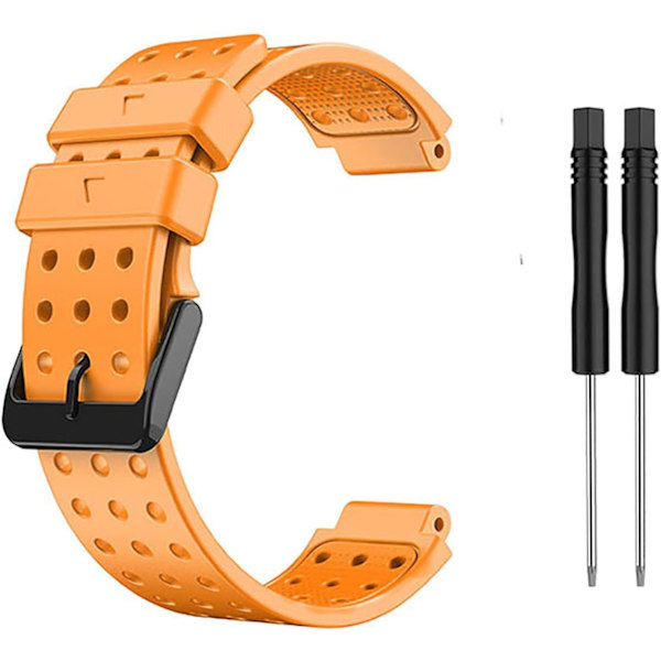 Ersättning för klockarmband i silikon för Garmin Approach S20 klockarmband med verktygssatser orange