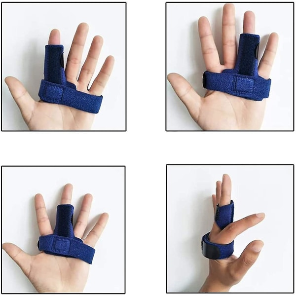 Trigger Finger Splint, Justerbar Finger Support Support Bonus Fastening Tape For at aflaste fingerlåsning, Popping, Bøjning, Stivhed, Senefrigørelse