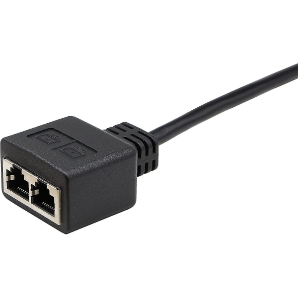 Verkkoadapteri Rj45 1 - 2, Rj45 A Uros-naaras Kaksisuuntainen Adapteri (15cm) Sitä Käytetään Kytkeä Kahden Portin Verkko Riippumattomasti, Ja Kaksi Porttia Voivat