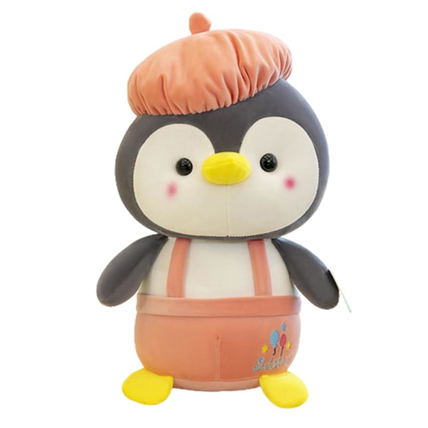 Söt Strap Penguin Plyschleksak Supermjuk fylld docka - Pink 40cm