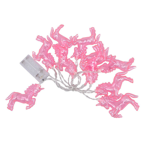 1 st 1,5 meter rosa enhörnings ljusslinga hushåll mini nattlampa batteridriven dekorativ lampa för hem matsal dekor (färgglatt ljus)
