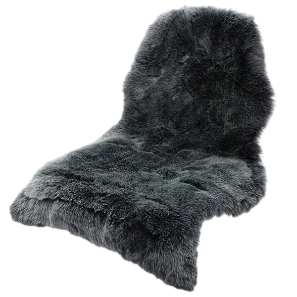 Klassisk Mjuk Fuskfårskinnsmatta Vit Fluffig Områdesmatta Ryamatta Mattor För Sovrum Vardagsrum Dark gray