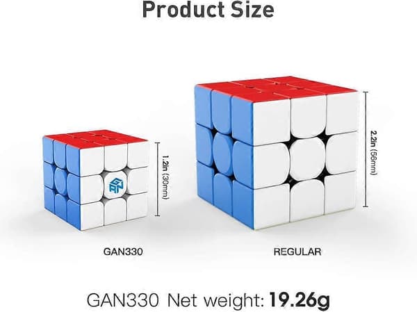 Mini Speed Cube Nøkkelring, 3x3 Nøkkelring Cube Mini Original Magic Cube for Barn og Voksne
