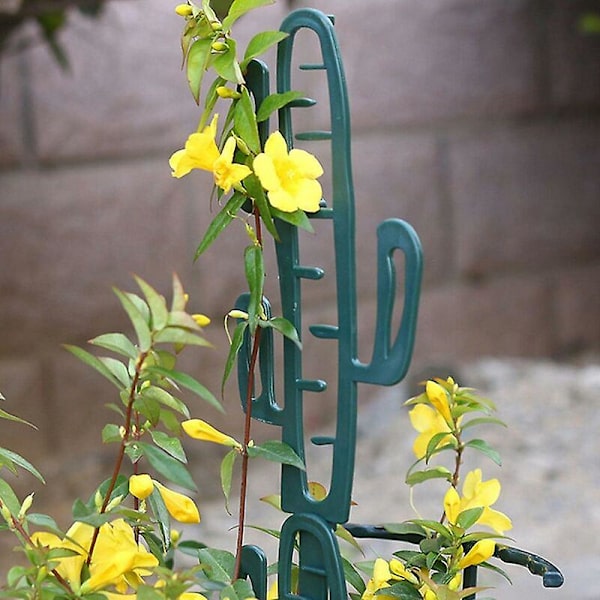 Innendørs klatreplanter espalier - Potteplante espalier - 4 stk innendørs potteplante espalier grønn stabelbar mini klatreplante støtte diy