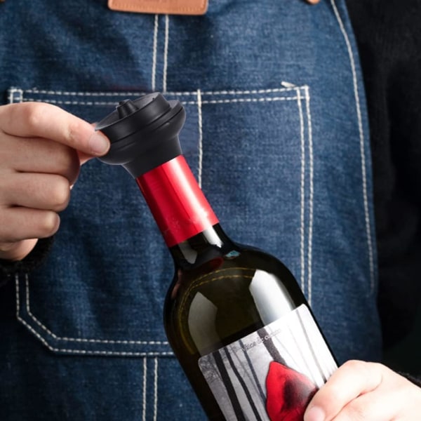 10 stk. Vinstop med tre huller, genanvendelige Bottle Stoppers