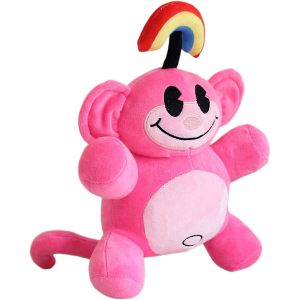 13-tommer regnbue abe plys plys bamse dukke legetøj, børns fødselsdagsfest ferie foretrukne gave, fødselsdag (pink)