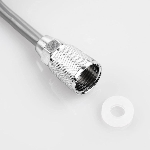 Vaskeservantkran Slange 59 Tommer, Fleksibel Teleskopisk Dusjslange VVS Toalett Bidet Sprayer