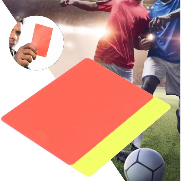 5 sett Fotball rødt og gult kort, Sport Fotball Dommer Fotball Advarsel og utkastskort sett for fotballkamp Dommerverktøy