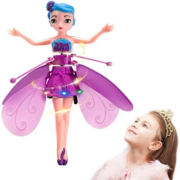 Sensing Flying Fairy Toy, USB Sky Dancer - Blue