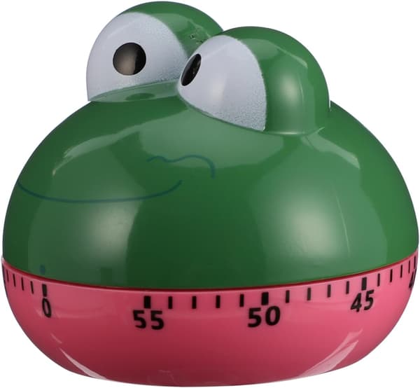 2 stk. mekanisk timer opptrekksur kjøkkenalarmtimer kokt eggtimer digital timer søt dyretimer