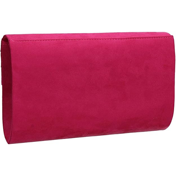 Tyylikäs keinonahkainen kirjekuorimainen hää- ja iltapuku-clutch-laukku