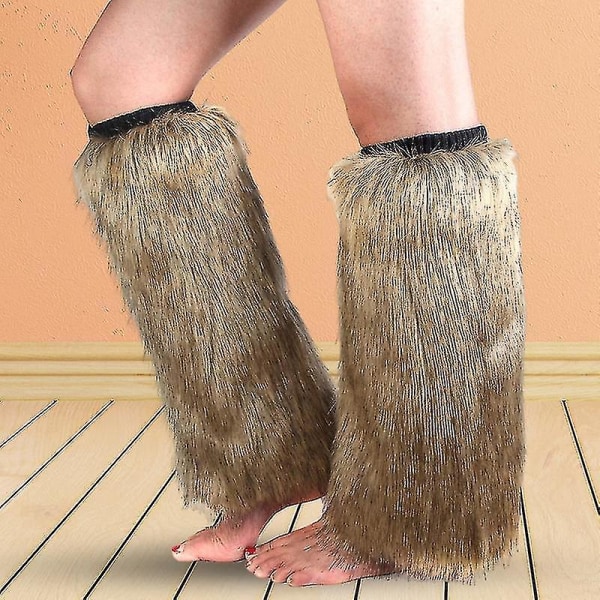 1 Pari Säärystimet Tekoturkis Pehmeä Polvipituinen Paksu Seksi Lämpimänä Pysyvä Yksivärinen Syksy Talvi Naiset Saappaat Sukat Kotiin White