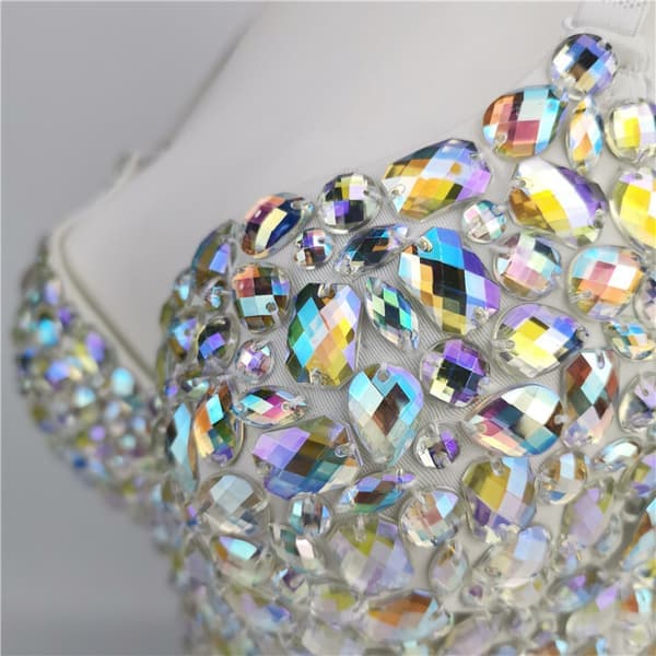 Naisten kimalteleva glitter-rintaliivitanssitoppi S