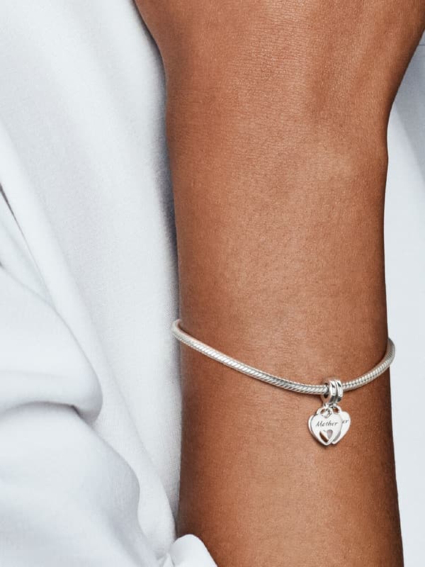 Mor og Datter Forbindelse - Sødt Forældre-Barn Charm - DIY Perler Sterling Silver