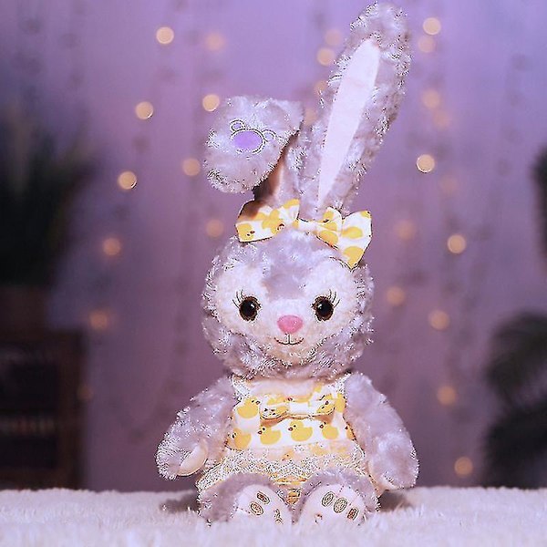 Stellar Doll Fällbara Kaninöron, Kanin Plyschleksak, Cartoon Cute Rabbit Ragdoll - Yellow - 70CM