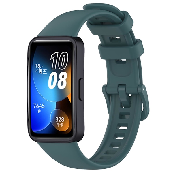 Huawei Band 8:lle silikoninen ranneke, vedenkestävä urheiluranneke Green, Green Style I Huawei Band 8