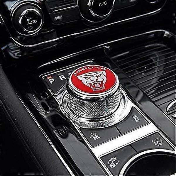 Emalj Jaguar Röd för Jaguar Tuning Växelspak Trim Dekal XF XE XJL F-PACE Mittväxelknopp Skydd Glitter