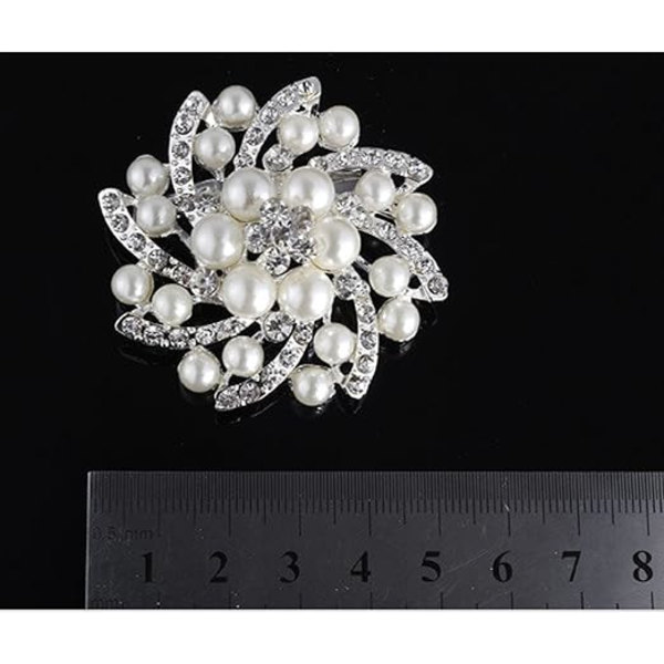 Elegantti Tekohelmi Kukka Strass Hää Brossi Kristalli Rintaneula Brossi Naisten Vaatteet