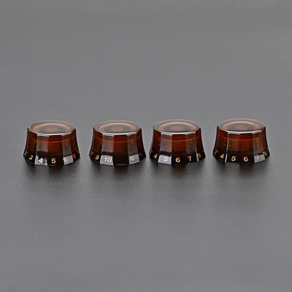 4 st elektrisk gitarr topphatt knoppar hastighetsvolym ton AMP-effektpedal kontrollknoppar gitarr potentiometer kontrollknoppar