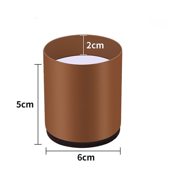 4 kappaleen sarja hiiliteräksisiä sängynjalkojen korottimia, huonekalujen korottimet lisäävät 5 cm korkeutta, pöydän, tuolin tai sohvan korottimet, tilaa säästävät työpöydälle ja vuodevaatteille