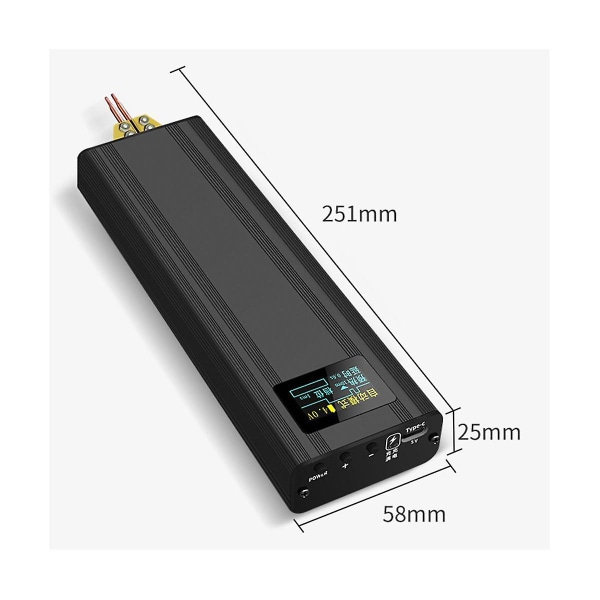 Automatisk utløser batteri punktsveiser 80 gir justerbar håndholdt punktsveiser 0,1-0,2 mm tykkelse nikkelsveiser