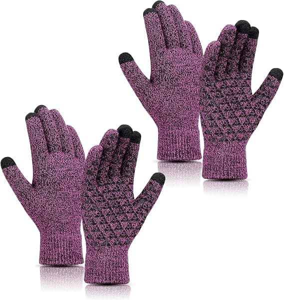 Vinter Touch Screen Sne Blomst Hold Varme Handsker