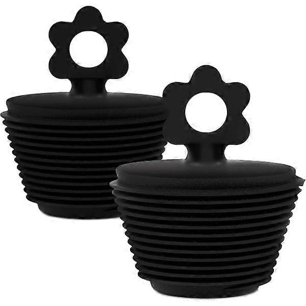 2-paknings universal badekarplugg, silikon badekarstopper, badekaravløpsstopper