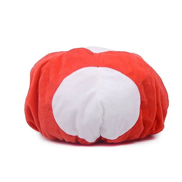 19*30 cm svampe tegneserie cosplay hat, sød blød bomuldshat - Red