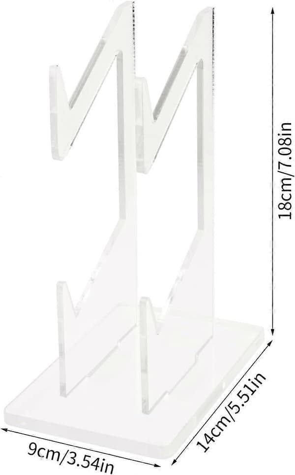 Akryl Spilcontroller Stand Holder, Dobbeltlags Spilcontroller Holder Stand, Universel Dobbelt Gamepad Controller Holder Tilbehør