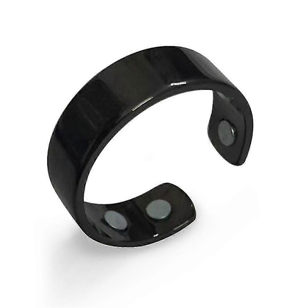 Behandling Anti Snarkningsanordning Ring Magnetisk Terapi Akupressur Behandling Mot Fingerring Anti Snarkning Sömnhjälp För Snarkning black