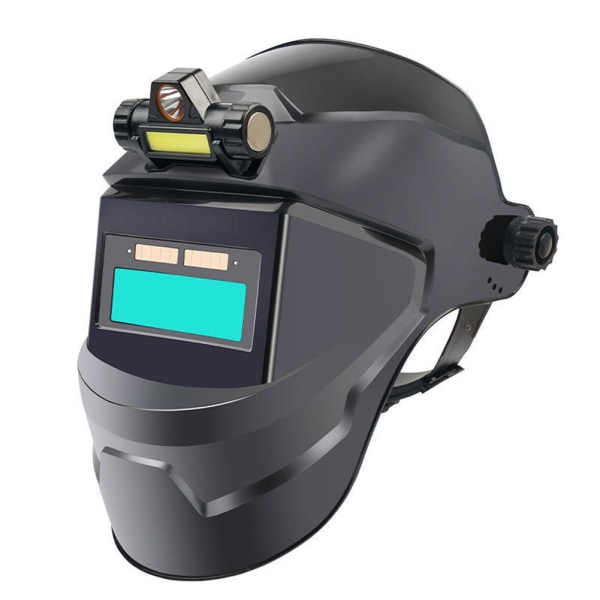 Automatisk mørkere svejsehjelm hovedmonteret svejsemaske sikker ægte farve en Real Color One