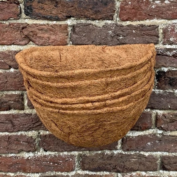 Pakkauksessa 5 Coco Wall Basket Planter Liner (30 cm)