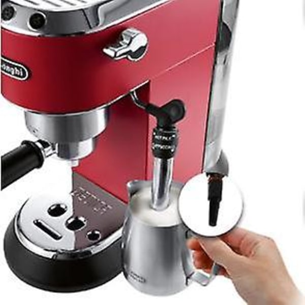 Til Delonghi Dampkaffemaskine Dysehoved Kaffemaskine Mælkeskumdyse, Kaffedamperdyse 1 Hul Silikone Mælkeskumdyse Udskiftning