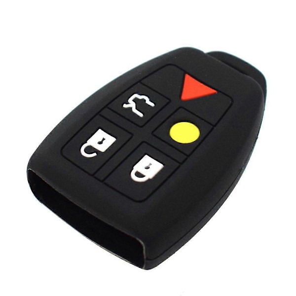 Silikone Bilnøgle Etui Til Volvo C30 C70 S40 V50 2004 2005 2006 2007 Cover Fjernbetjening Fob Shell Jakke Ærme
