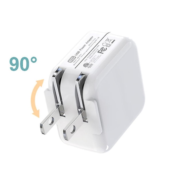 5V 2.4A US standardoplader er egnet til Ul62368 Apple Ipad-oplader 12W opladerhoved