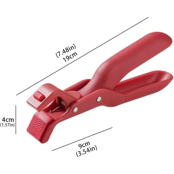 Multi-formål Anti-Skold Skål Holder Clips til Køkken, Kreativ Silikone Non-Slip Anti-Scald Clips Red