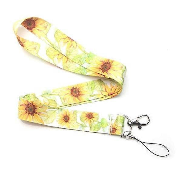 Somrig Slitstark Nyckelring med Solros