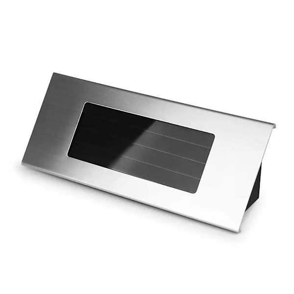 Solcelled Husnummerlys i Rustfrit Stål - Digitalt LED Husnummerdisplay