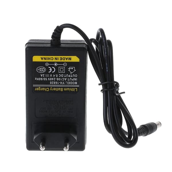 100-240v 8.4v 2a Polymer Litiumbatteriladdare Strömadapter Med Ic
