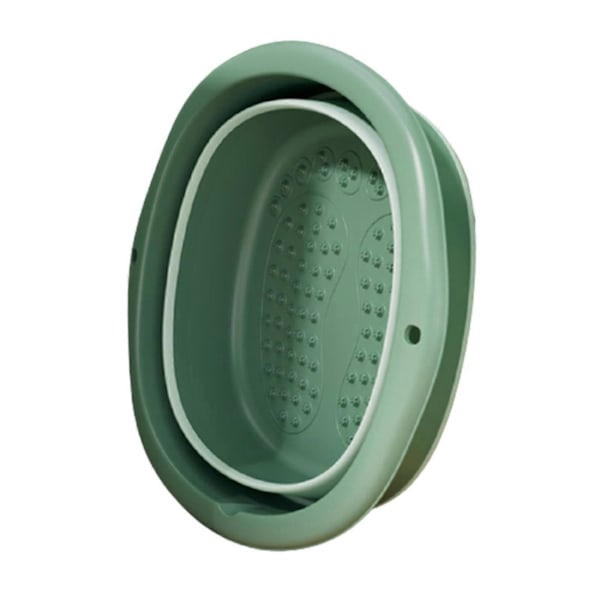 Foldbar Fod Spa Spand Multifunktionel Fodbad Massage Tønde Professionelle Fødder Sundhedsplejeartikler Green Without Cover