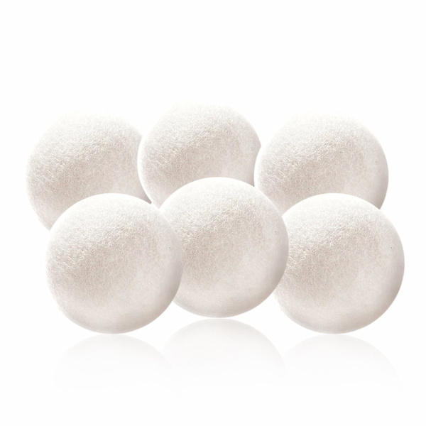 6 kpl 7 cm villapalloja vaatteiden kuivaimeen, ympäristöystävällinen pehmentäjä, kosteudenpoisto, lyhentää kuivausaikaa