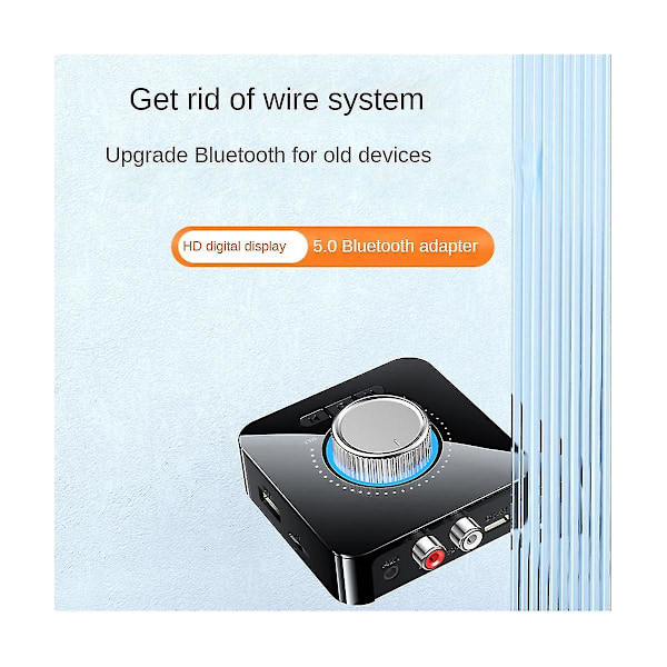 LED Smart Digital Display Bluetooth Adapter Bluetooth 5.0 Audio Receiver Transmitter 2 I 1 Aux Audio Adapter Converter