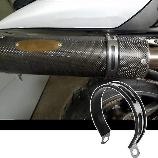 Universal Motorcykel Avgassystem Dämpare Rörfäste Klipp Fäst Dämpare