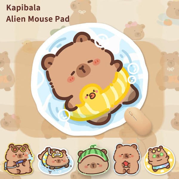 Sklisikker musematte Capybara datatastatur Sklisikker skrivebordsmatte A2 A2 A2