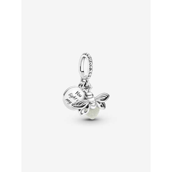 Selvlysende Firefly Dangle Charm - Sterlingsølv