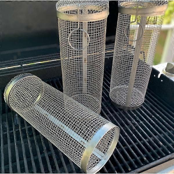 Rullende grillkurv i rustfrit stål 20CM 20CM