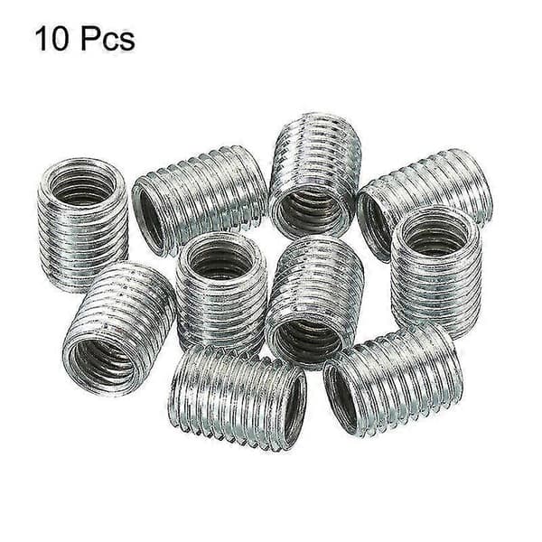 10 stk. M10 til M8 gjengeadapterhylse reduseringsmutter 10 mm skrue